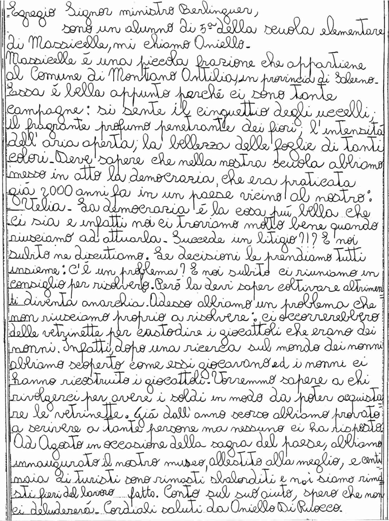 Lettera a Berlinguer